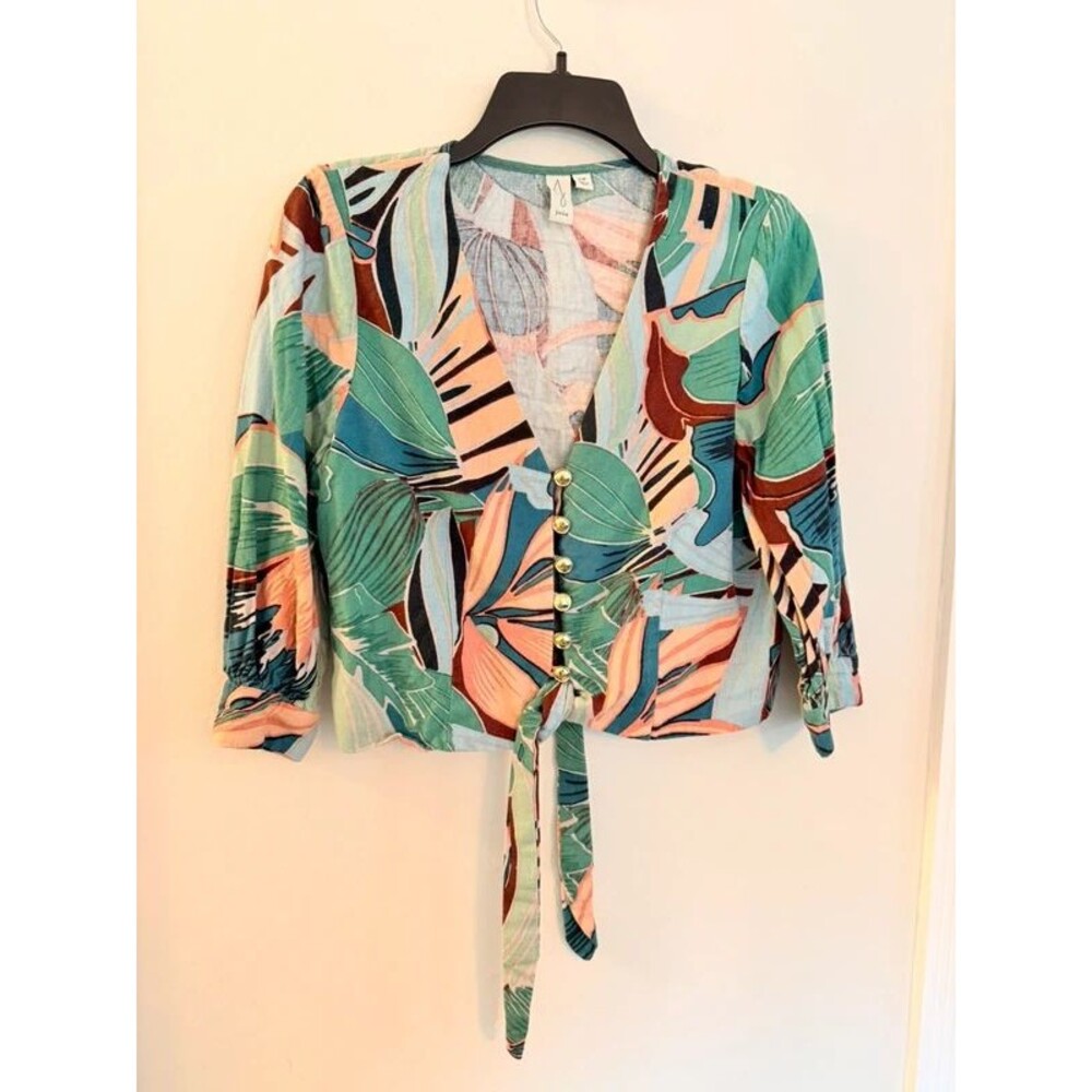 Joie Cropped Blouse